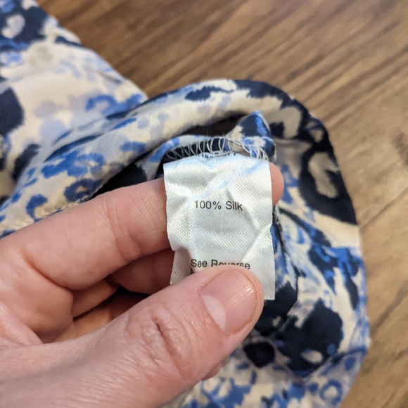 CAbi Sleeveless Silk Top Multi Color - Picture 7 of 10